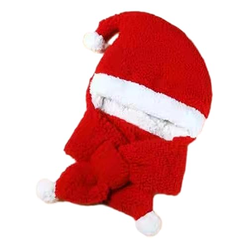 ZHGFXIN Weihnachten Plüsch Weihnachtsmütze Mit Verdickter Schal Unisex Komfortable Erwachsene Und Kinder Weihnachten Für Karneval von ZHGFXIN
