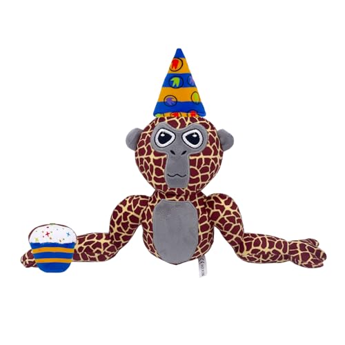 ZHICHENG Gorilla Tag Plush Toy,Gorilla Tag Monkey Plushie Cute Stuffed Animal Doll for Game Lovers, and Birthday for Kids and Adults (Brown Leopard Print) von ZHICHENG