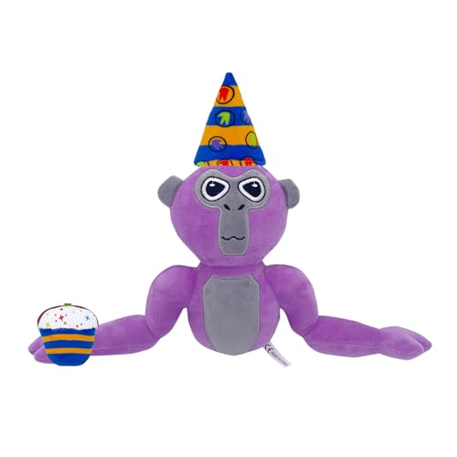 ZHICHENG Gorilla Tag Plush Toy,Gorilla Tag Monkey Plushie Cute Stuffed Animal Doll for Game Lovers, and Birthday for Kids and Adults (Purple) von ZHICHENG