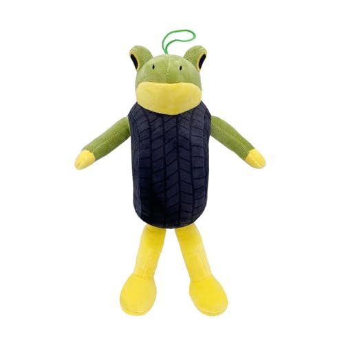ZHICHENG Tung Tung Sahur Plush Tralalero Tralala Stuffed Toy,Funny Italian Tung Shark Plush and Tralalero Shark Toy,Soft Stuffed Animal for Fans Boys Girls (Froggo Rotello) von ZHICHENG
