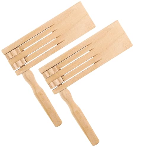 2 Stück Holzratsche Geräusche Maker Holz Rassel Ratsche für Kinder Spinning Doppel Ratsche Holz Musikinstrumente für Kinder Parteien Feiern Spiele Partys Sportveranstaltungen 2 Stück Holzratsche Geräusche Maker Holz Rassel Ratsche für Kinder Spinning Doppel Ratsche Holz Musikinstrumente für Kinder Parteien Feiern Spiele Partys Sportveranstaltungen von ZHIQIN