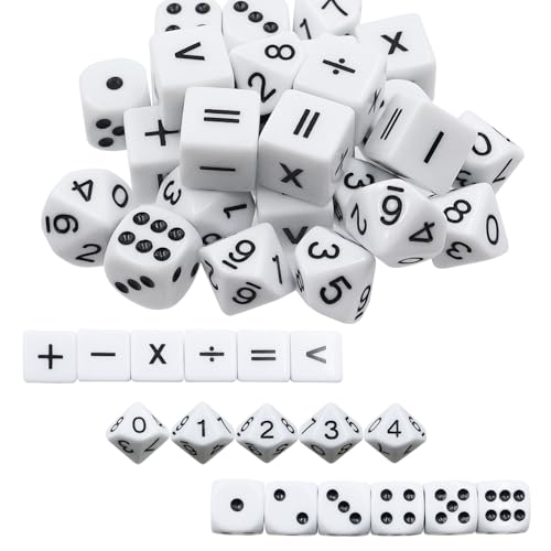 30 Stück Unterrichtswürfel 16mm Acryl Rechenwürfel Mathe Würfel Set 10 Mathe Operationswürfel 10 Punktwürfel und 10 Zahlenwürfel für Kinder Unterrichtsmaterial Würfelspiele 30 Stück Unterrichtswürfel 16mm Acryl Rechenwürfel Mathe Würfel Set 10 Mathe Operationswürfel 10 Punktwürfel und 10 Zahlenwürfel für Kinder Unterrichtsmaterial Würfelspiele von ZHIQIN