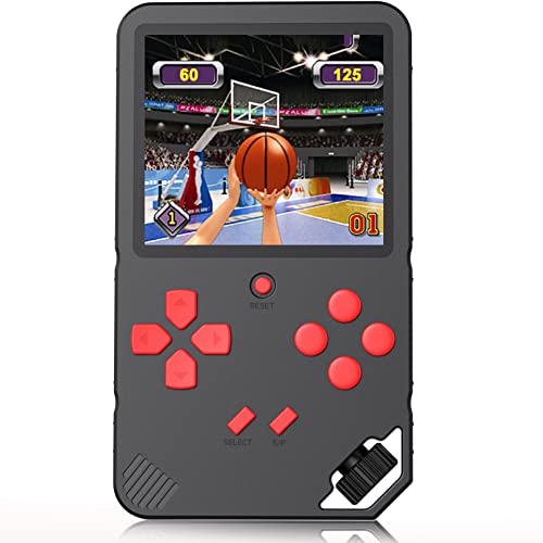 ZHISHAN 16 Bit Handheld Spielkonsole Retro Tragbare Spiele Konsolen inkl. 220 Klassische Vintage Video Spielen 3.0 "LCD HD Bildschirm Arcade Erholung System Geburtstags Geschenk für Kinder (Schwarz) von ZHISHAN