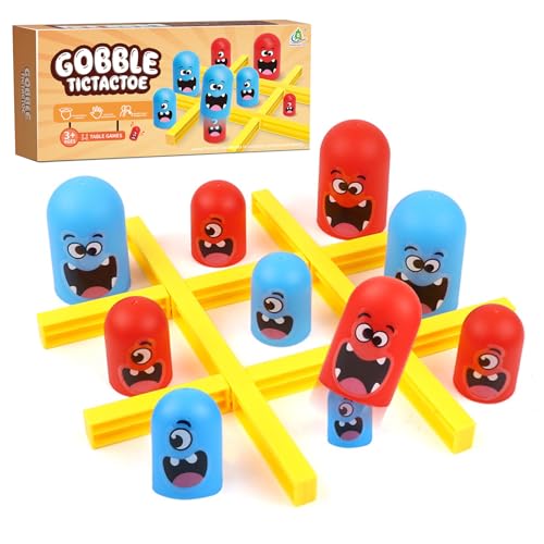 ZHITENG Tic Tac Toe Spiel, 2 Spieler Mini Tic Tac Toe Big Eat Small Bunt Klassisches Brettspiele Interaktives Tischspiele Familien Lernspielzeug, Geburtstage Geschenk für Kinder ab 4 Jahren ZHITENG Tic Tac Toe Spiel, 2 Spieler Mini Tic Tac Toe Big Eat Small Bunt Klassisches Brettspiele Interaktives Tischspiele Familien Lernspielzeug, Geburtstage Geschenk für Kinder ab 4 Jahren von ZHITENG