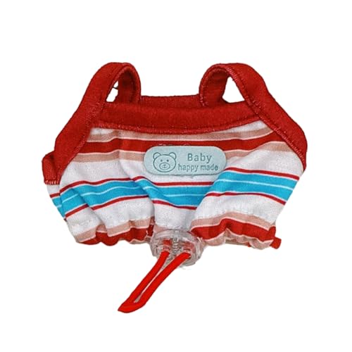 ZHOUBA Babypuppenkleidung 17 cm Puppenkleidung Set Striped Camisole & Trendy Outfit für handgefertigte Puppen -Outfits Multifunktional maßgeschneiderte Ensembles und Zubehör Rot ZHOUBA Babypuppenkleidung 17 cm Puppenkleidung Set Striped Camisole & Trendy Outfit für handgefertigte Puppen -Outfits Multifunktional maßgeschneiderte Ensembles und Zubehör Rot von ZHOUBA