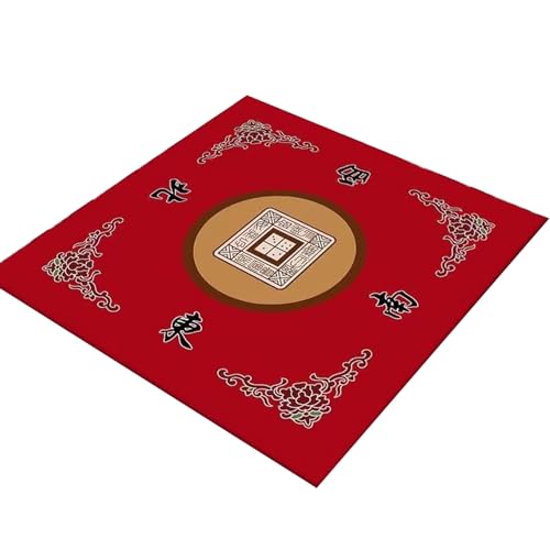 ZHOUBINGBING Mahjong Mat 32x32 '' Non -Slip Mahjong Table Matte von ZHOUBINGBING