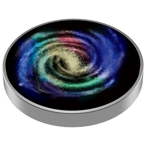 ZHOUBINGBING Spinning Top Starry Mini Luminous Edelstahl Stress Relief Spin Top tragbare Polierpolier -Spinnhöfe Erwachsene Kinder Geburtstagsgeschenk, Style2 Prismen von ZHOUBINGBING