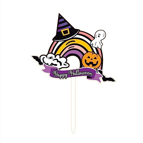 ZHOUSUFEN Halloween-Cupcake-Kuchenaufsätze, Kennzeichnung für Lebensmittel, Sandwich, Cupcake, Muffin-Markierung, Markierung für Party ZHOUSUFEN Halloween-Cupcake-Kuchenaufsätze, Kennzeichnung für Lebensmittel, Sandwich, Cupcake, Muffin-Markierung, Markierung für Party von ZHOUSUFEN