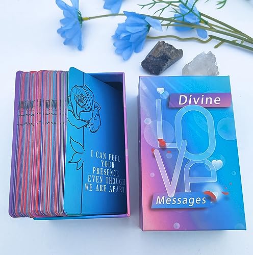 ZHQGYN Divine Lover's Orakelkarten, Liebes-Orakelkarten, Liebes-Tarot-Karten mit zwei Flammen, Orakeldeck, Tarot-Karten für Anfänger, entdecken Sie intime Themen, machen Sie Liebe romantisch, von ZHQGYN