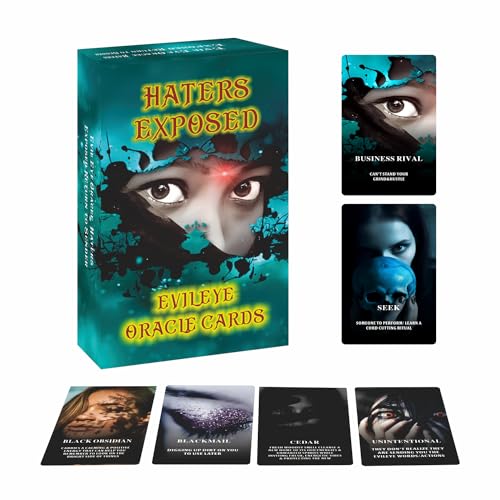ZHQGYN Evil Eye Orakelkarten, Haters Exposed, Return to Sender, Oracle Cards for Insight and Discovery, Eyewitness Exposed, Deck of Wisdom and Revelation ZHQGYN Evil Eye Orakelkarten, Haters Exposed, Return to Sender, Oracle Cards for Insight and Discovery, Eyewitness Exposed, Deck of Wisdom and Revelation von ZHQGYN