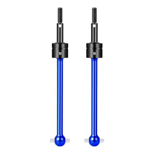 ZHRCFUN 2 Stück CVD-Antriebswellen Vorne und Hinten Universal Drive Shafts für 1/10 TT02B 4WD Off Road Buggy Upgrade Zubehör (Blau) von ZHRCFUN