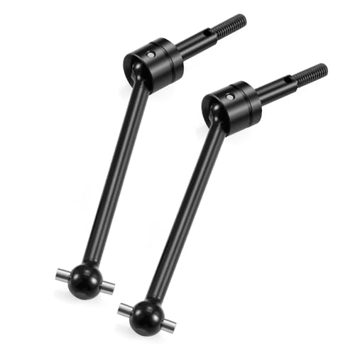 ZHRCFUN 2 Stück CVD-Antriebswellen Vorne und Hinten Universal Drive Shafts für 1/10 TT02B 4WD Off Road Buggy Upgrade Zubehör (Schwarz) von ZHRCFUN