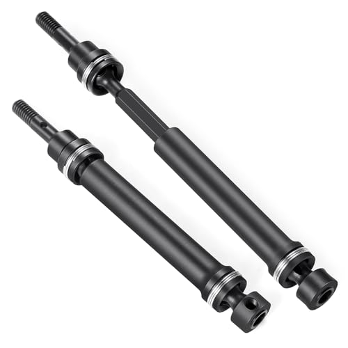 ZHRCFUN 2 Stücke RC Antriebswelle 1144 Stahl CVD Drive Shaft für TRX Mini E-Revo/E-Revo VXL/Slash 4WD Summit 1/16 RC Truck von ZHRCFUN