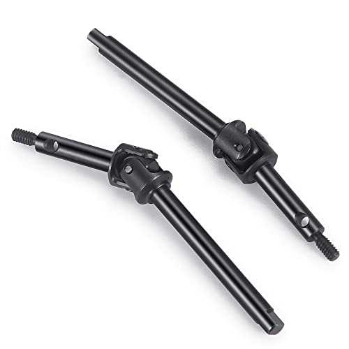 ZHRCFUN 2 Stücke RC Vorderachse CVD Antriebswelle Carbon Stahl Achse Shaft für Axial 1/24 SCX24 Deadbolt C10 JLU Gladiator Bronco RC Crawlers von ZHRCFUN