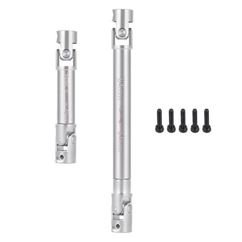 ZHRCFUN 2 Stücke SCX24 Antriebswelle Vorne und Hinten Drive Shaft für Axial 1/24 SCX24 Gladiator AXI00005 RC Crawler Upgrade Zubehör von ZHRCFUN