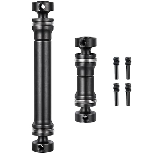 ZHRCFUN 2 Stücke Stahl RC Antriebswelle Vorne und Hinten Drive Shaft für TRX Mini E-REVO/E-Revo VX/Slash 4WD/ Summit/Summit VXL 1/16 RC Truck von ZHRCFUN