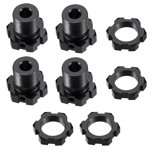 ZHRCFUN 4 Stücke 14mm zu 17mm Rad Hex Nabe Radnabe Adapter für TRX E-REVO2.0 & Revo3.3 1/10 RC Autos LKW Upgrades Zubehör von ZHRCFUN