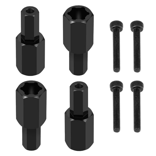 ZHRCFUN 4 Stücke 5mm (+12.5mm) Rad Hex Nabe Extender Adapter für WPL C34 C24 RC Autos Upgrade Teile von ZHRCFUN