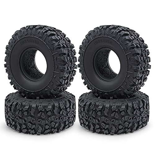 ZHRCFUN 4 Stück 1,9 Schlamm Terrain Gummireifen Weiche Sticky Reifen für Trx4 RC Crawler Car ZHRCFUN 4 Stück 1,9 Schlamm Terrain Gummireifen Weiche Sticky Reifen für Trx4 RC Crawler Car von ZHRCFUN