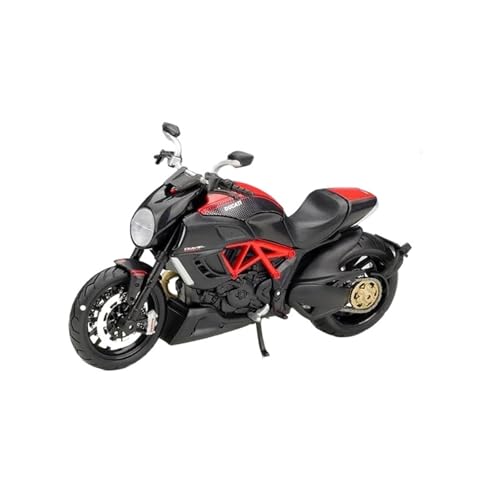 1:12 Für Ducati Diavel, Legierungs-Motorradmodell Druckguss-Metall-Rennspielzeugauto Sammler-Spielsets Für Spaß! von ZHRDWE