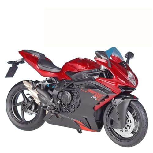 1:12 Für MV Agusta F3 RR Legierung Rennmotorrad Diecast Metall Straßenmotorrad Modell Spielzeugauto Hobby Ornament Geschenke(Rot) von ZHRDWE