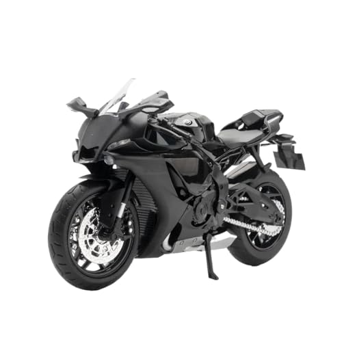 1:12 Für Yamaha R1 Racing Cross-Country Legierung Motorrad Druckguss Modell Spielzeugauto Sammeln Geschenk Für Jungen(Schwarz) von ZHRDWE