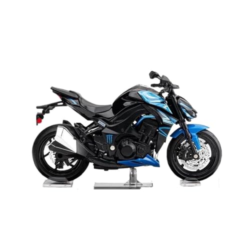 Miniaturfahrzeug 1:12 Für Kawasaki Z1000 Motorrad Druckguss Modell Auto Legierung Metall Mit Basis Display Hobby Hause Dekoration Junge Originalgetreue Nachbildung(Schwarz) von ZHRDWE