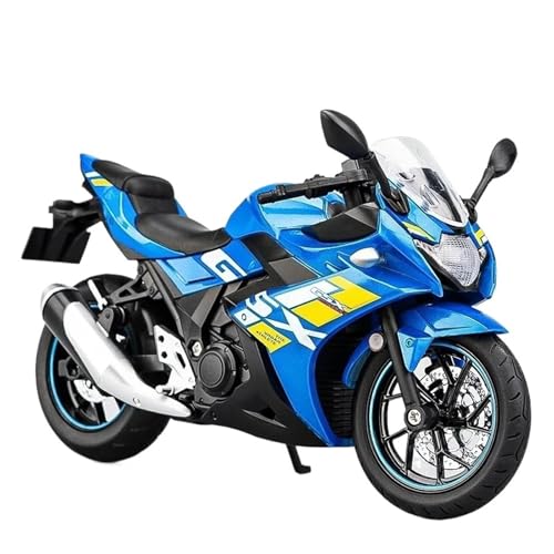 Miniaturfahrzeug 1:12 Für Suzuki GSX-250R Alloy Diecast Modell Motorrad Spielzeugauto Racing Statische Sammlerspielzeug Originalgetreue Nachbildung(Blau) von ZHRDWE
