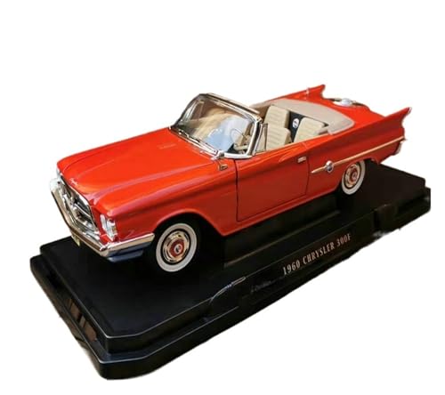 Modellauto Metall 1:18 Für Chrysler 1960 300F Druckgussmetallmodell Spielzeugauto Klassisches Sammlerfahrzeug Gedenk von ZHRDWE