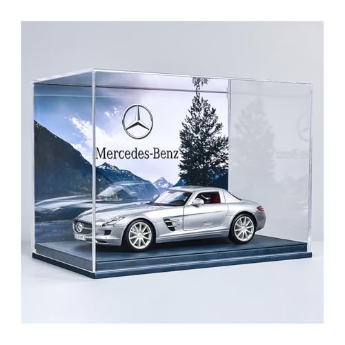 Modellauto Metall 1:18 Für Mercedes-Benz SLS AMG Diecast Metall Legierung Modell Auto Home Desktop Zimmer Anordnung Geschenk(Grey-B) von ZHRDWE