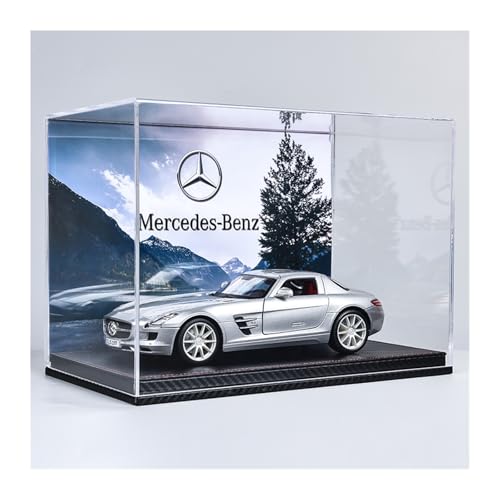 Modellauto Metall 1:18 Für Mercedes-Benz SLS AMG Diecast Metall Legierung Modell Auto Home Desktop Zimmer Anordnung Geschenk(Grey-C) von ZHRDWE