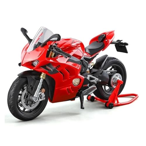 Motorrad-Spielzeug 1/9 für Ducatis Panigale V4S Alloy Racing Motorrad Simulation Druckguss Metall Straße Motorrad Modell Große Größe Fahrzeug von ZHRDWE