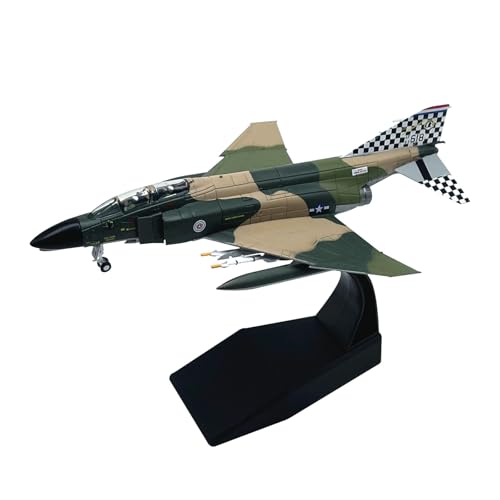 Spielflugzeug 1:100 Für Maßstabsgetreues Metallflugzeugmodell (mit Ständer) F-4C Ghost Fighter Modell Flugzeugträger Aus Legierung Trägerflugzeug Simulation Display Sammlung Geschenk Miniaturmodell von ZHRDWE