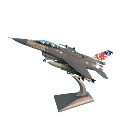Spielflugzeug Maßstabgetreues Flugzeugmodell 1:72 Für Singapore Fighter F16D Simulationsflugzeug Aus Legierung MetalldruckgussModellbausatzGeschenkLuftfahrtbegeisterte Schreibtisch-Display Miniaturmod von ZHRDWE