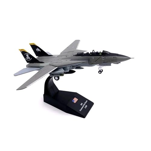 Spielflugzeug Tomcat-Squadron Jolly Roger 1/100 Für Maßstab F-14 Vf103 Militär-Boeing-Bomberjäger Army Air Force Militärflugzeugmodell-Ausstellungsstück Sammlergeschenk (mit Ständer) Miniaturmodell von ZHRDWE
