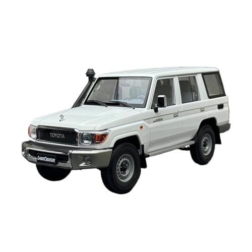 ZHRDWE Casting Car Modell 1/18 Für Land Cruiser 76 2017 LC76 SUV Fast Echtes Geländewagenmodell Aus Legierung, Sammlungsgeschenk Für Freunde Und Familie Spielzeugauto(White) von ZHRDWE