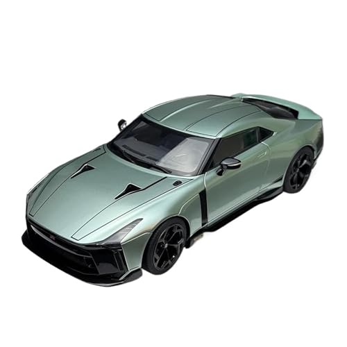 ZHRDWE Casting Car Modell 1/18 Für Maßstab Nissan GT-R50 Italdesign Sonderedition Legierung Rennsport Supercar Modell Statische Anzeige Spielzeugauto(Grün) von ZHRDWE