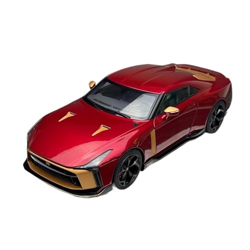 ZHRDWE Casting Car Modell 1/18 Für Maßstab Nissan GT-R50 Italdesign Sonderedition Legierung Rennsport Supercar Modell Statische Anzeige Spielzeugauto(Rot) von ZHRDWE