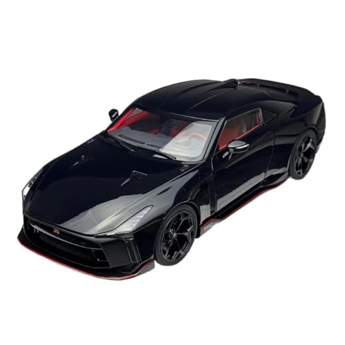 ZHRDWE Casting Car Modell 1/18 Für Maßstab Nissan GT-R50 Italdesign Sonderedition Legierung Rennsport Supercar Modell Statische Anzeige Spielzeugauto(Schwarz) von ZHRDWE