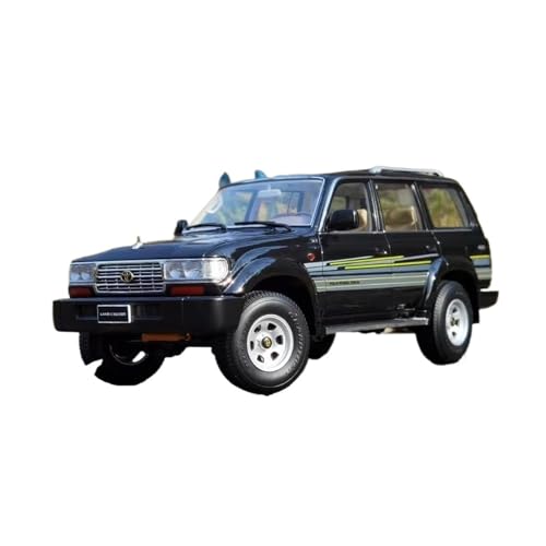 ZHRDWE Casting Car Modell 1/18 Für Toyota Landcool Lutzer LC80 Geländewagen Modifizierte Legierung Modell Sammlung Display Geschenkstücke Spielzeugauto(Schwarz) von ZHRDWE