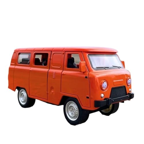ZHRDWE Casting Car Modell 1/18 Für UAZ Reisende Legierung Bus Auto Modell Gießt Druck Metall Verkehr Stadt Tour Fahrzeuge Auto Spielzeugauto(Orange) von ZHRDWE