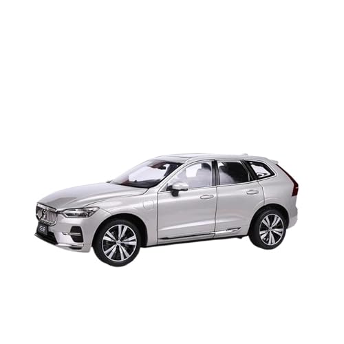 ZHRDWE Casting Car Modell 1/18 Für XC60 2022 SUV Diecast Legierung Auto Modell Spielzeug Hobby Weiß/Silber/Sammlung Ornamente Display Spielzeugauto(Silber) von ZHRDWE
