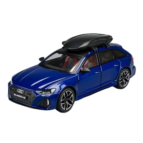 ZHRDWE Casting Car Modell 1/24 Für Audi RS6 Legierung Avant Station Wagon Modell Simulation Sound Und Licht Ornamente Sammlung Junge Geschenk Spielzeug Spielzeugauto(Blau) von ZHRDWE