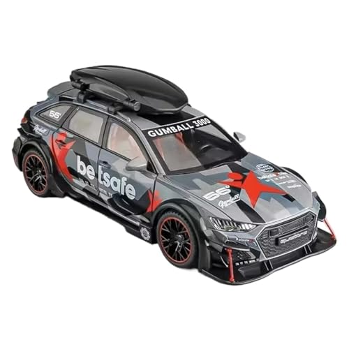 ZHRDWE Casting Car Modell 1/24 Für Audi RS6 Legierung Avant Station Wagon Modell Simulation Sound Und Licht Ornamente Sammlung Junge Geschenk Spielzeug Spielzeugauto(Gray) von ZHRDWE