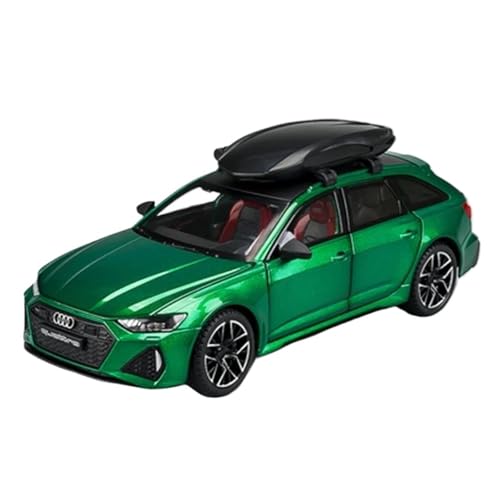 ZHRDWE Casting Car Modell 1/24 Für Audi RS6 Legierung Avant Station Wagon Modell Simulation Sound Und Licht Ornamente Sammlung Junge Geschenk Spielzeug Spielzeugauto(Green 1) von ZHRDWE