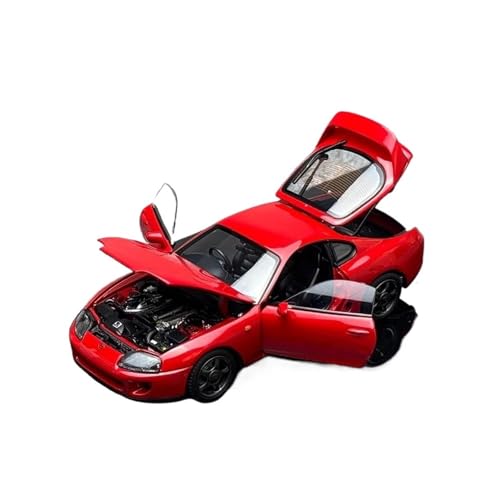 ZHRDWE Casting Car Modell 1/43 Für Sammlung Ebene Supra A80 Legierung Auto Modell Statische Rennen Display Urlaub Geschenk Spielzeugauto(Rot) von ZHRDWE