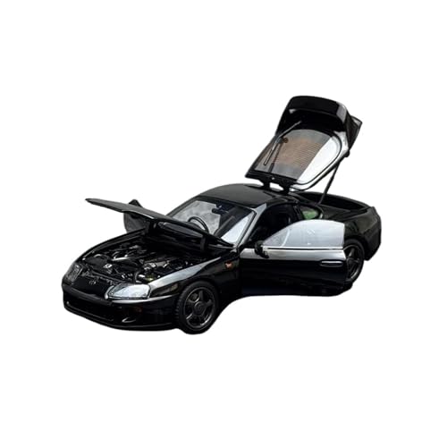 ZHRDWE Casting Car Modell 1/43 Für Sammlung Ebene Supra A80 Legierung Auto Modell Statische Rennen Display Urlaub Geschenk Spielzeugauto(Schwarz) von ZHRDWE