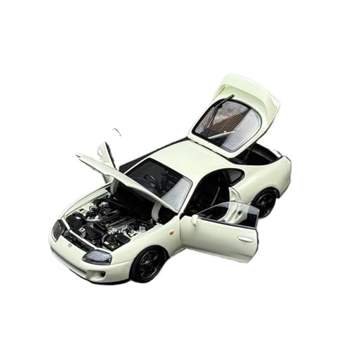 ZHRDWE Casting Car Modell 1/43 Für Sammlung Ebene Supra A80 Legierung Auto Modell Statische Rennen Display Urlaub Geschenk Spielzeugauto(White) von ZHRDWE