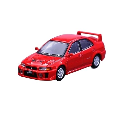 ZHRDWE Casting Car Modell 1/64 Für Mitsubishis Lancer Evolution V Legierung Sport Auto Diecast Metall Rennwagen Fahrzeuge Modell Miniatur Maßstab Spielzeugauto(Rot) von ZHRDWE