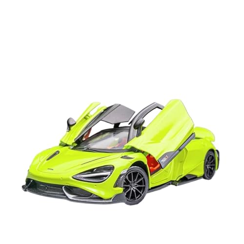 ZHRDWE Casting Car Modell 1: 24 Für McLaren 765LT Legierung Supersportwagen Spielzeugauto Simulation Sammlung Spielzeug Geschenk Grün Spielzeugauto von ZHRDWE